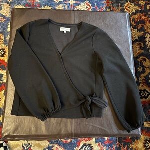 Madewell Black Crepe Top
